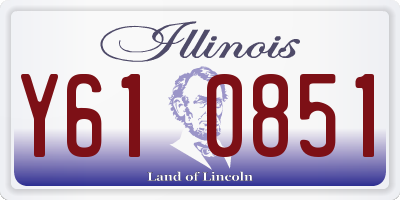 IL license plate Y610851
