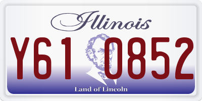 IL license plate Y610852