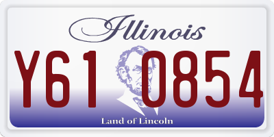 IL license plate Y610854
