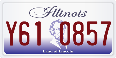 IL license plate Y610857