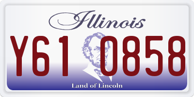 IL license plate Y610858