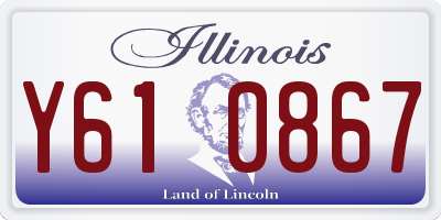IL license plate Y610867