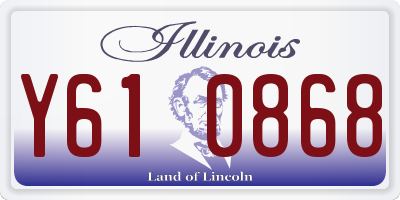 IL license plate Y610868