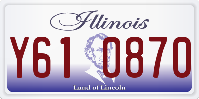 IL license plate Y610870