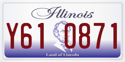 IL license plate Y610871