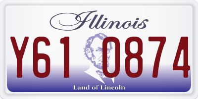 IL license plate Y610874