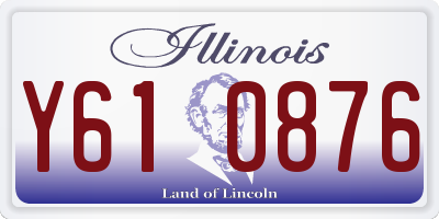 IL license plate Y610876