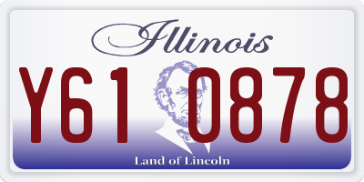 IL license plate Y610878
