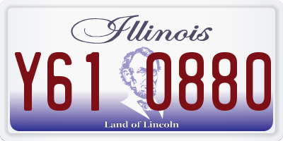 IL license plate Y610880