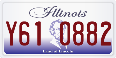 IL license plate Y610882