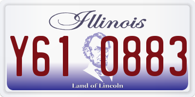 IL license plate Y610883