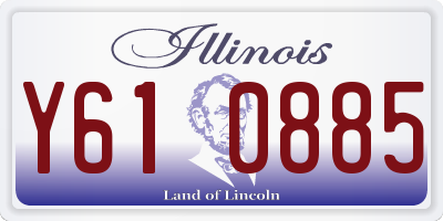 IL license plate Y610885