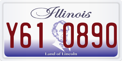 IL license plate Y610890
