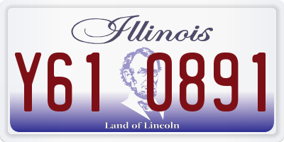 IL license plate Y610891
