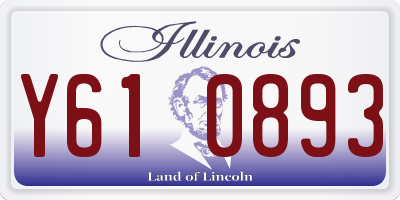 IL license plate Y610893