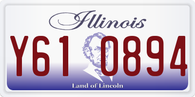 IL license plate Y610894
