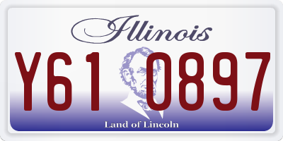 IL license plate Y610897