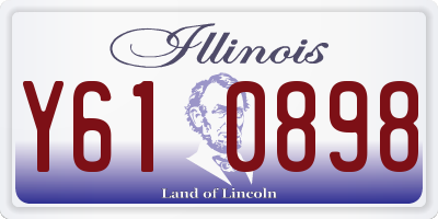 IL license plate Y610898