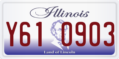 IL license plate Y610903