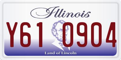 IL license plate Y610904