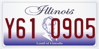 IL license plate Y610905