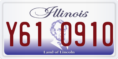 IL license plate Y610910