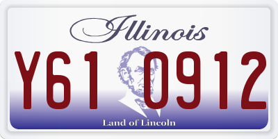 IL license plate Y610912