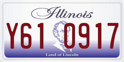 IL license plate Y610917