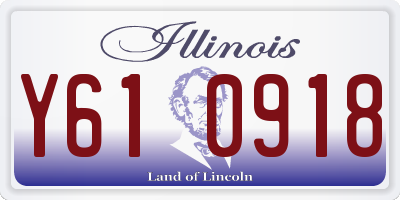 IL license plate Y610918