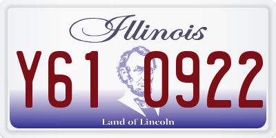 IL license plate Y610922
