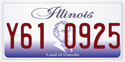 IL license plate Y610925