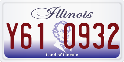 IL license plate Y610932