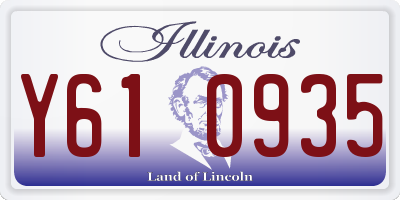 IL license plate Y610935