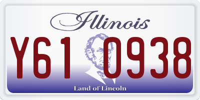 IL license plate Y610938