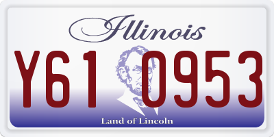 IL license plate Y610953