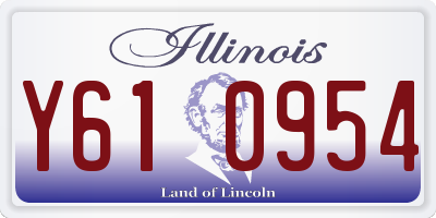 IL license plate Y610954