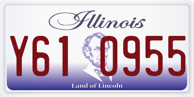IL license plate Y610955