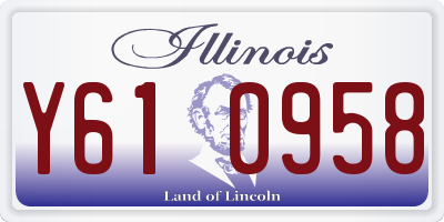 IL license plate Y610958