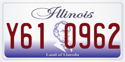 IL license plate Y610962