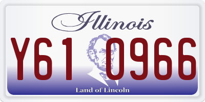 IL license plate Y610966