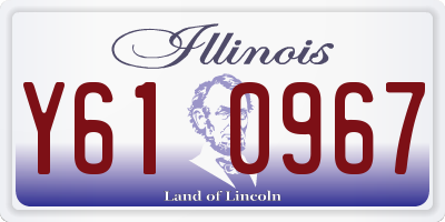 IL license plate Y610967