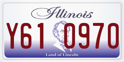 IL license plate Y610970