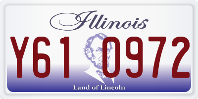 IL license plate Y610972