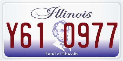 IL license plate Y610977