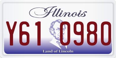 IL license plate Y610980