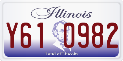 IL license plate Y610982