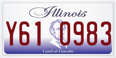 IL license plate Y610983