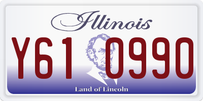 IL license plate Y610990