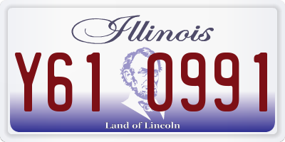 IL license plate Y610991