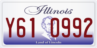 IL license plate Y610992